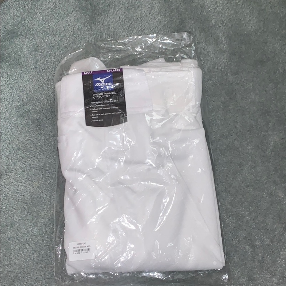 Mizuno opened hemmed bottom baseball pants
